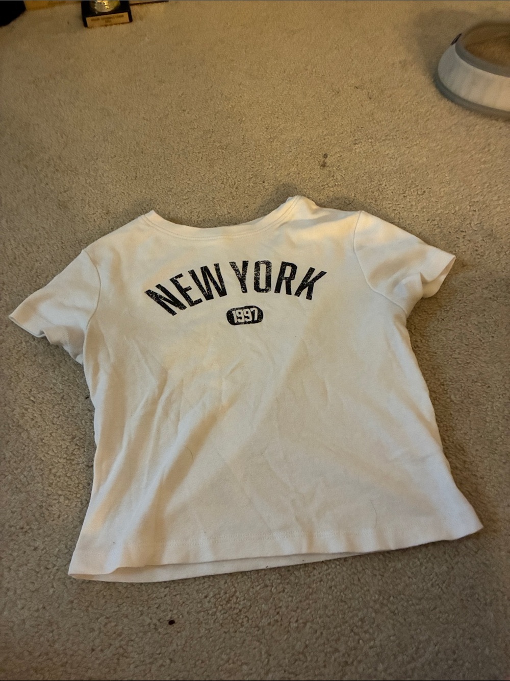 No Boundaries White Tee with Black 'New York 1997' Print